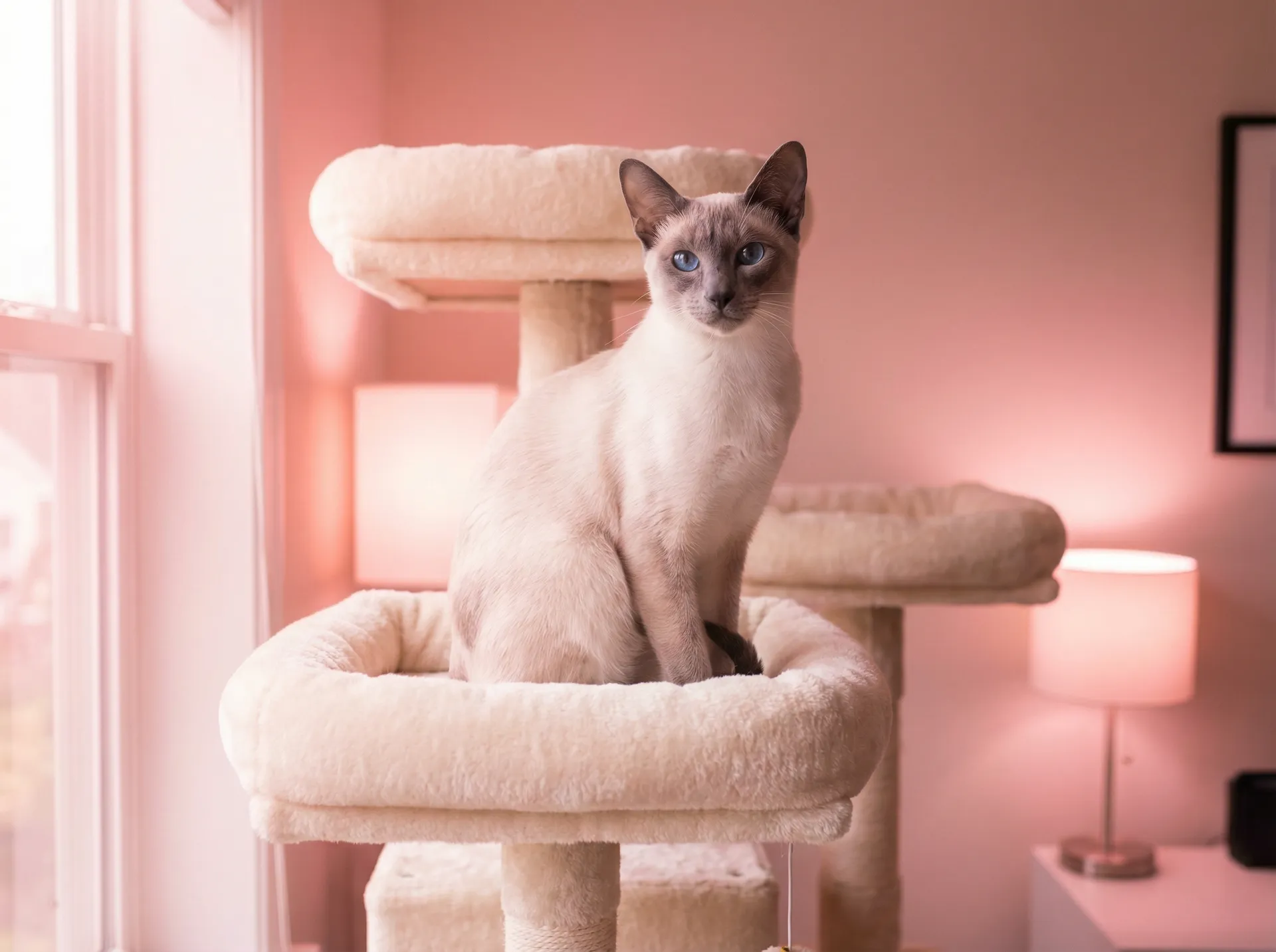 暹罗猫蓝莓在猫爬架上 - real电影完整版百度云